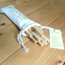 Trinkhalm Bambus Strohhalme (10 Stück) mit Reinigungsbürste
