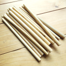 Trinkhalm Bambus Strohhalme (10 Stück) mit Reinigungsbürste