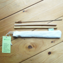 Trinkhalm Bambus Strohhalme (2 Stück) mit Reinigungsbürste